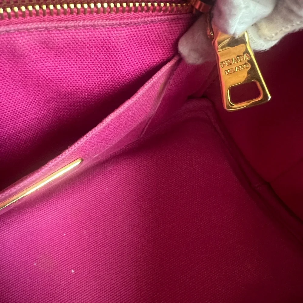 Prada Fuchsia Canapé small Canvas Tote - Picture 15 of 16